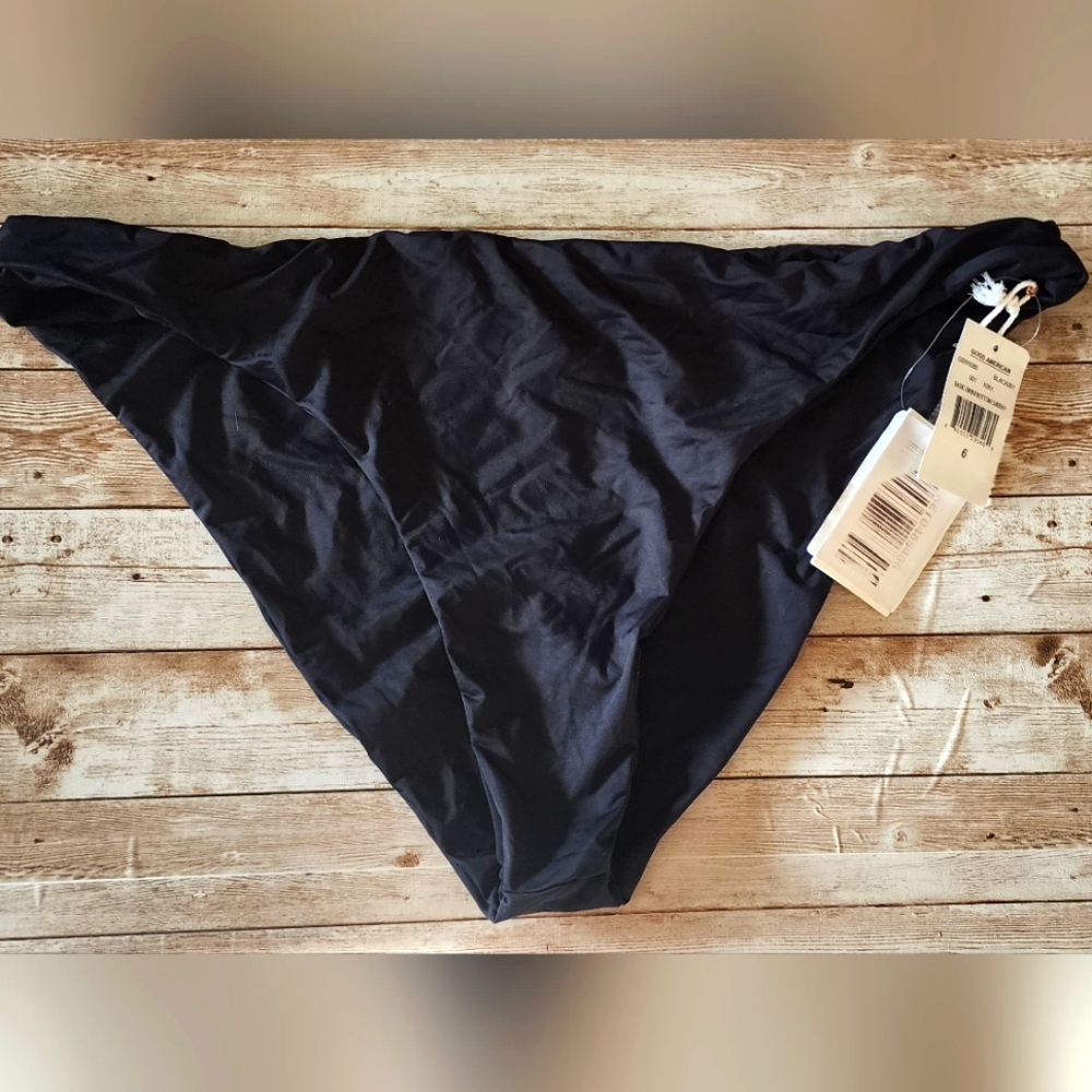 Good American Basic Bikini Bottom Cheeky women's 6 3xl black